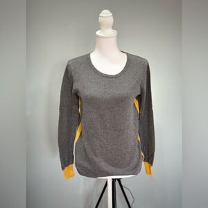 CLEARANCE! Gray & Gold Cyrus Crewneck Sweater Size M EUC